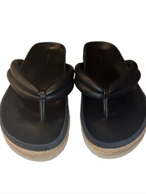 Vince Leather Espadrille Sandal